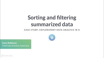 R Tutorial: Sorting and filtering summarized data