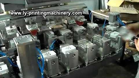 6 color pad printer with CNC servo system for plug