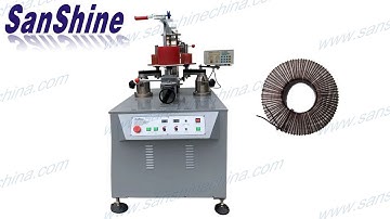 Supper big toroid coil winding machine (SS1001 winder winds 4mm diameter wire on core OD600mm)