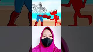 Wait‼️Spider-Man & Captain America Are Out of Energy⁉️🕷GiftBox-h9x #shortvideo #funnyshorts #games