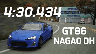 Nagao Downhill in the Toyota GT86 - 4:30.434 | Assetto Corsa