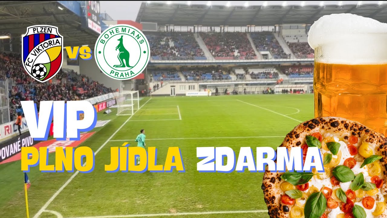 Plzeň - Bohemians | Co dostanete ve VIP trophy | Náš první fotbalový vlog
