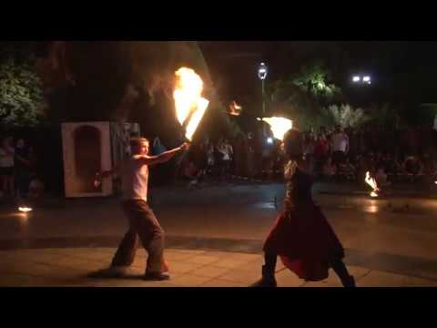 Огнено шоу на Street Bike Theatre