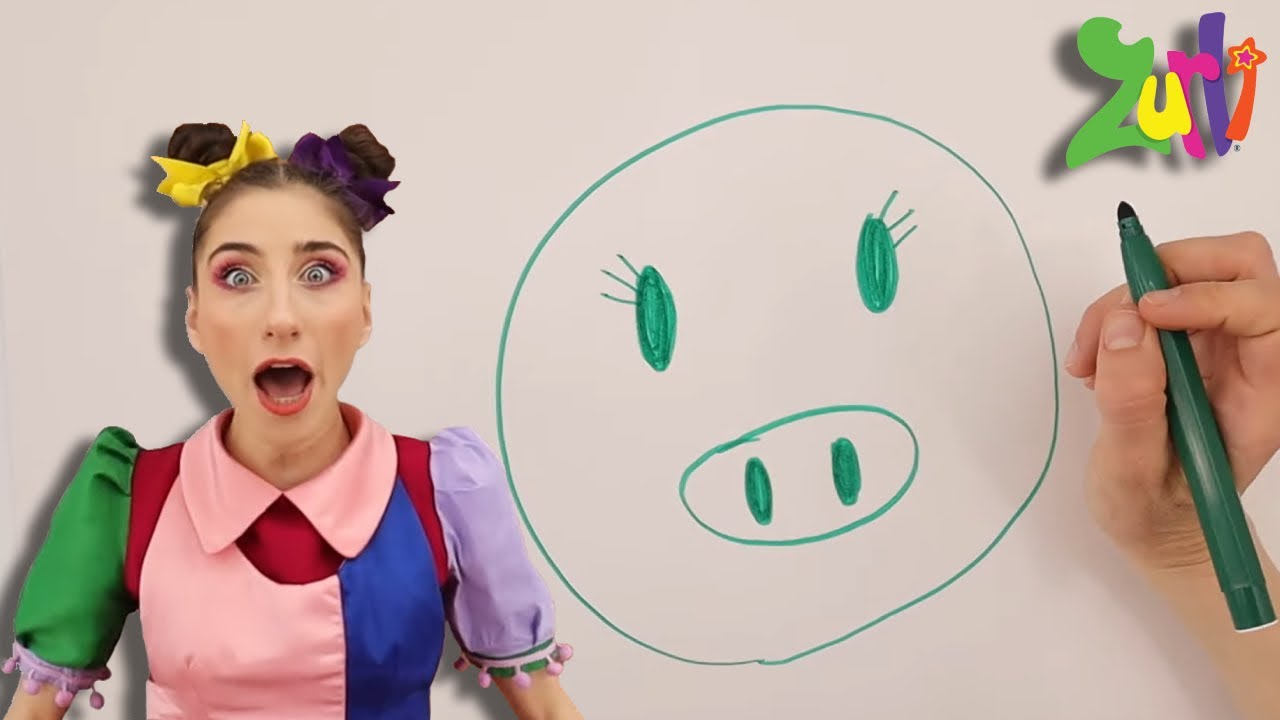 Invata sa desenezi un purceluș cu Vrajimaturica 