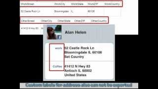 Excelcontacts Separate Format