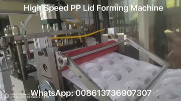 High Speed PP Coffee Cup Lid Forming Machine#thermoformingmachine
