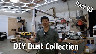 Boom Arm Install - DIY Industrial Dust Collection  - Part 03