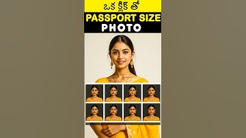 🔥 One Click Passport size Photo with AI in Telugu #shorts #shortsfeed