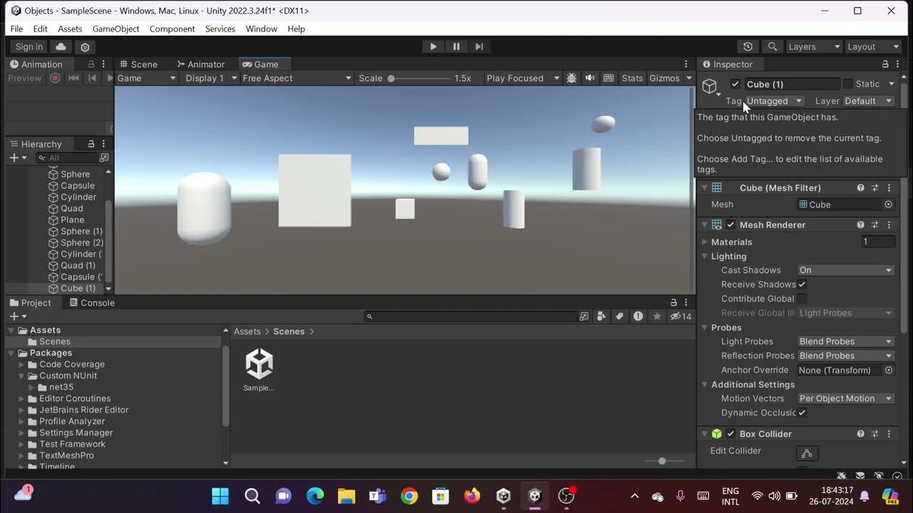 Creating different types of objects in unity ! - YouTube