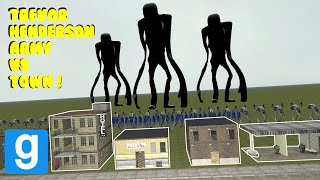 TREVOR HENDERSON ARMY DESTROYS TOWN!  Garry's mod Sandbox