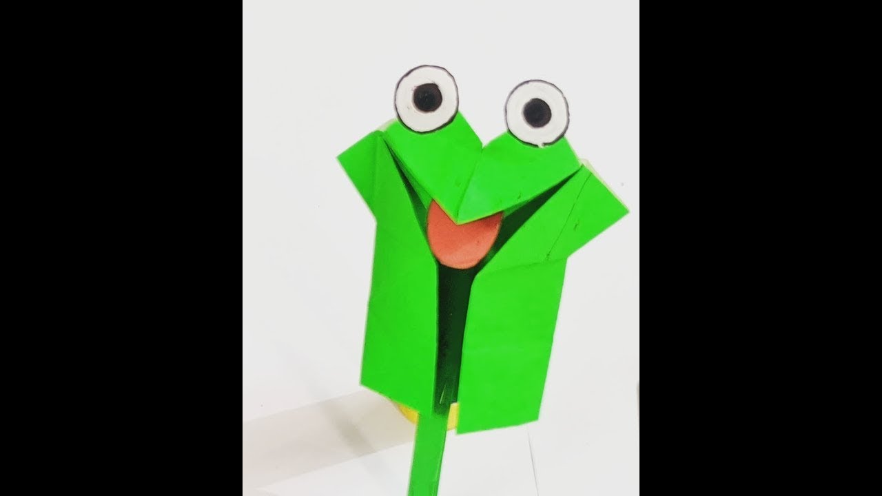 shorts How to make Paper Craft Frog Easy Paper Craft Step by
