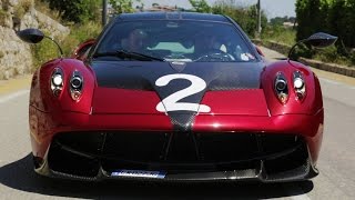 Pagani Huayra driven by Davide Cironi and Andrea Palma (SUBS)