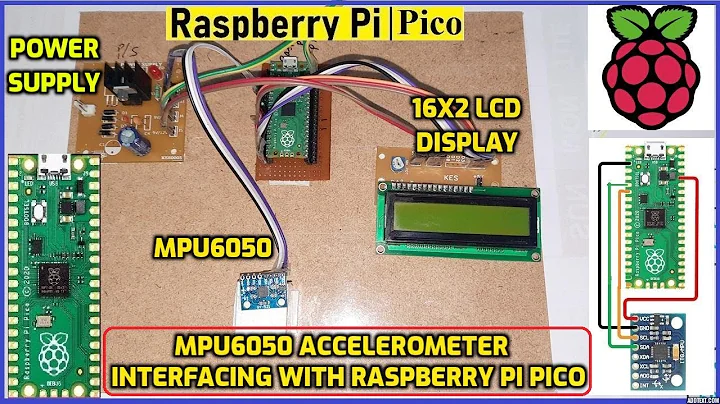 MPU6050 Accelerometer Interfacing with Raspberry PI Pico
