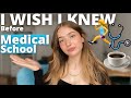 4 things i wish i knew before starting medical school 4th year med student