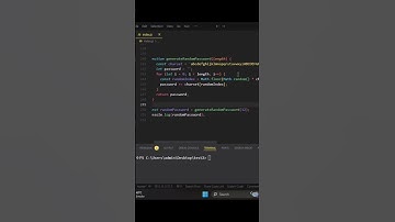 How to Generate random password 🔑 #javascript #htmlcsswebsite #nextjstutorial #jstutorial #nodejs
