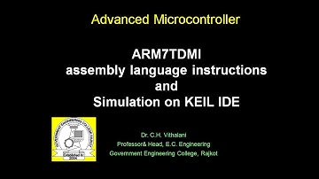 ARM Instructions and its simulation on KEIL