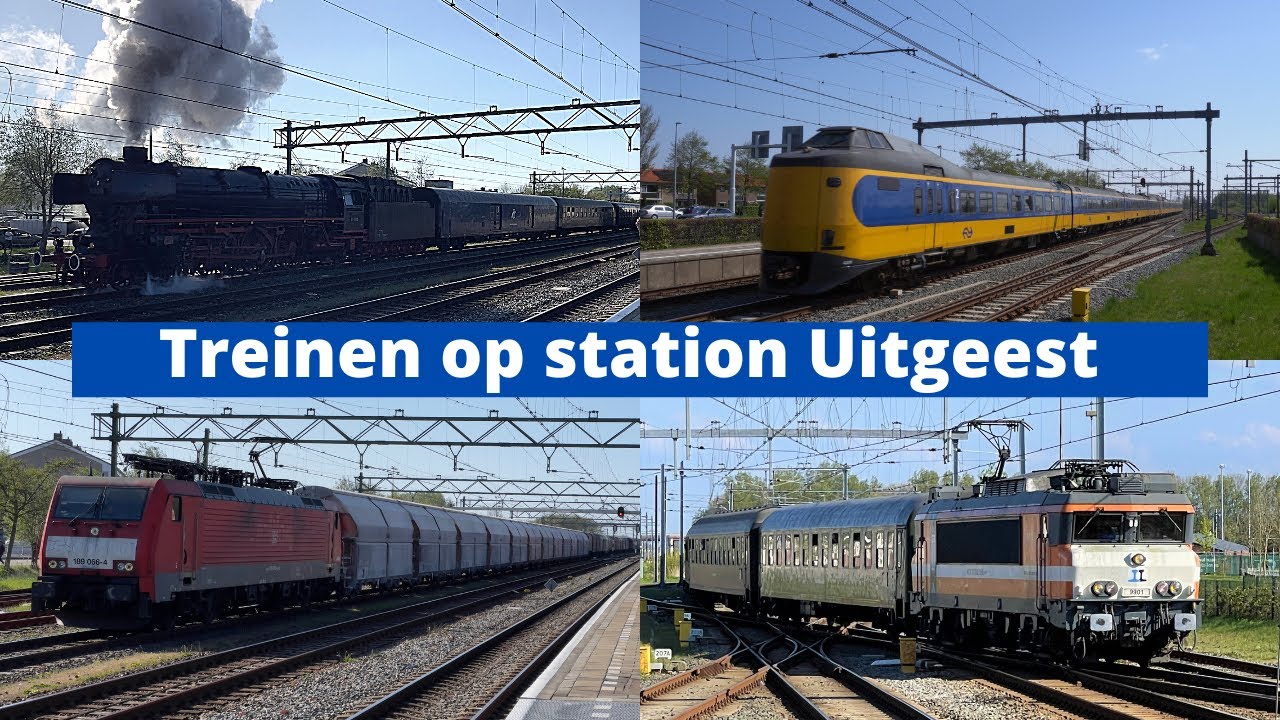 Treinen op station Uitgeest - 24 april 2022