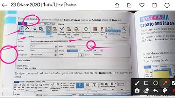 class 10th  unit  6 email messaging session  8 create and edit task and 9 create and edit notes
