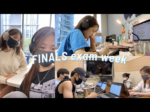 FINALS exam week vlog // study grind, no sleep, productive days