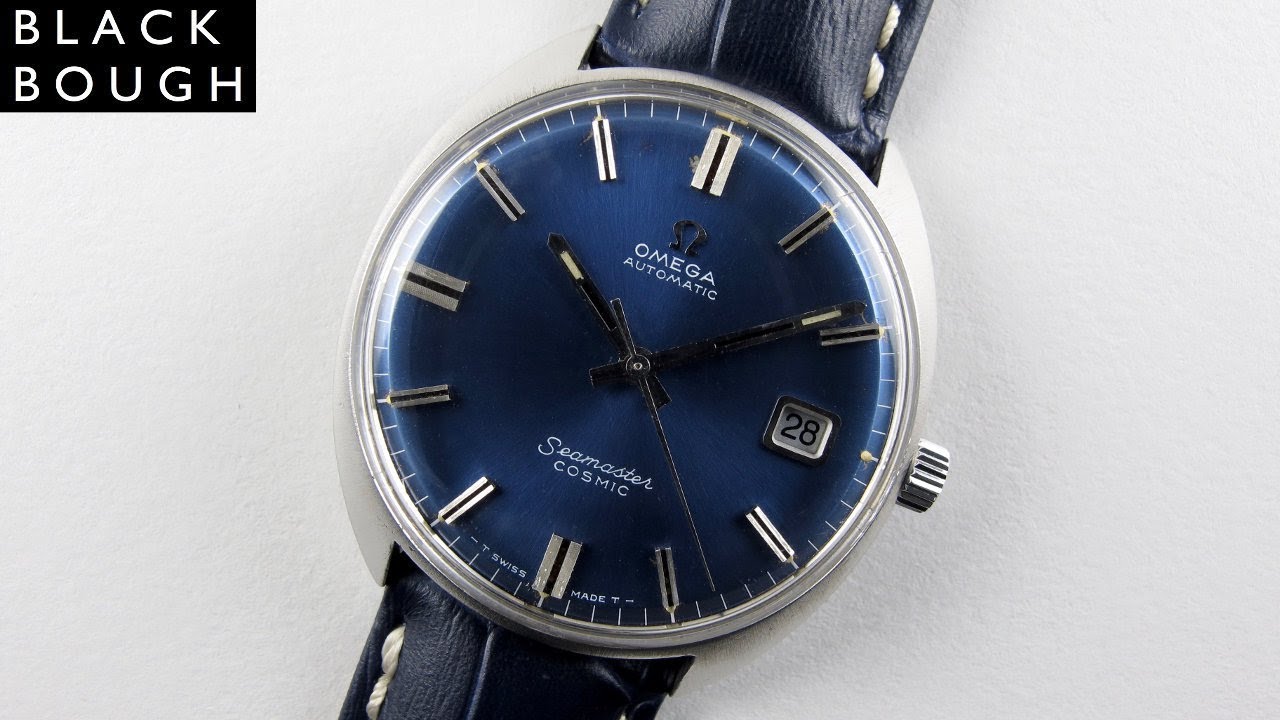 vintage omega seamaster blue dial