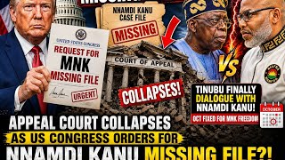 NAMDI KANU FREDOM; TRUMP ORDERS FOR MNK COURT FILE AS TINUBU TOUT OCT FOR MNK RELEASE ACEPT DIALOGUE