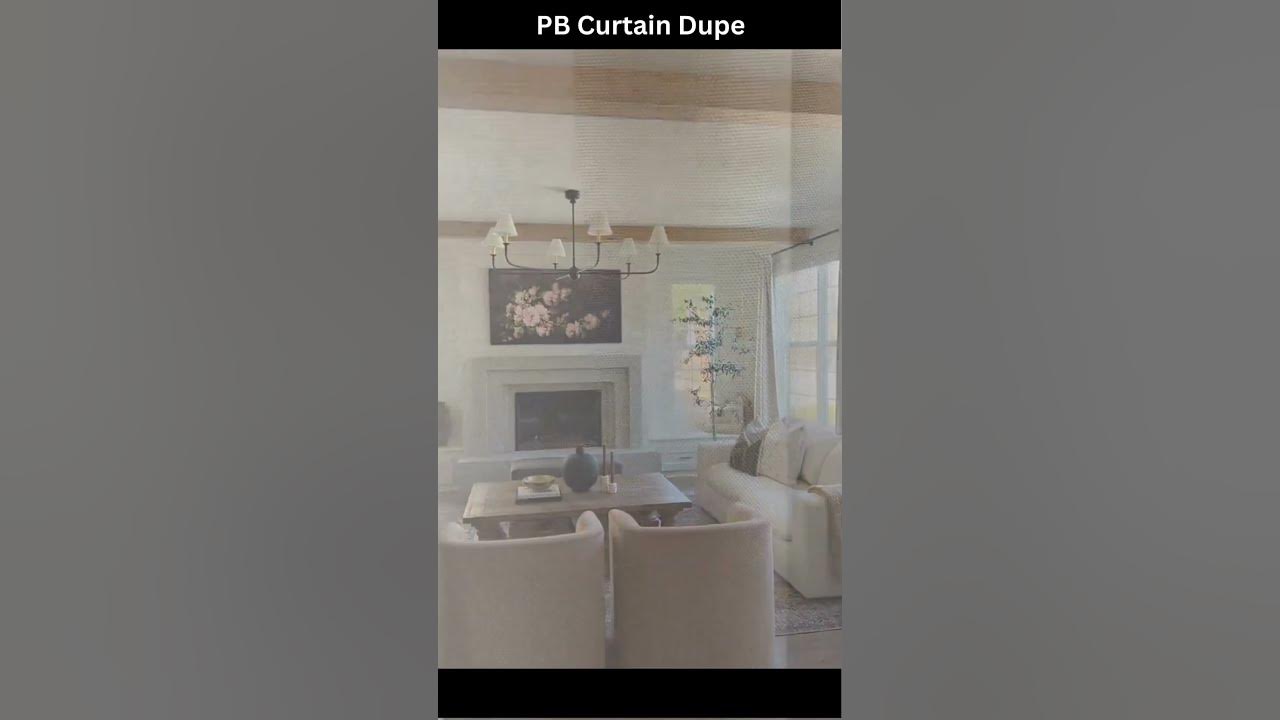 Pottery Barn Curtain Dupe YouTube