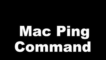 MAC Terminal - Basic Ping Command