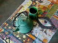 Tea Mat in Machine Boro Style/ Testing Water-Soluble Stabilizer #artteraphy #fabricscraps