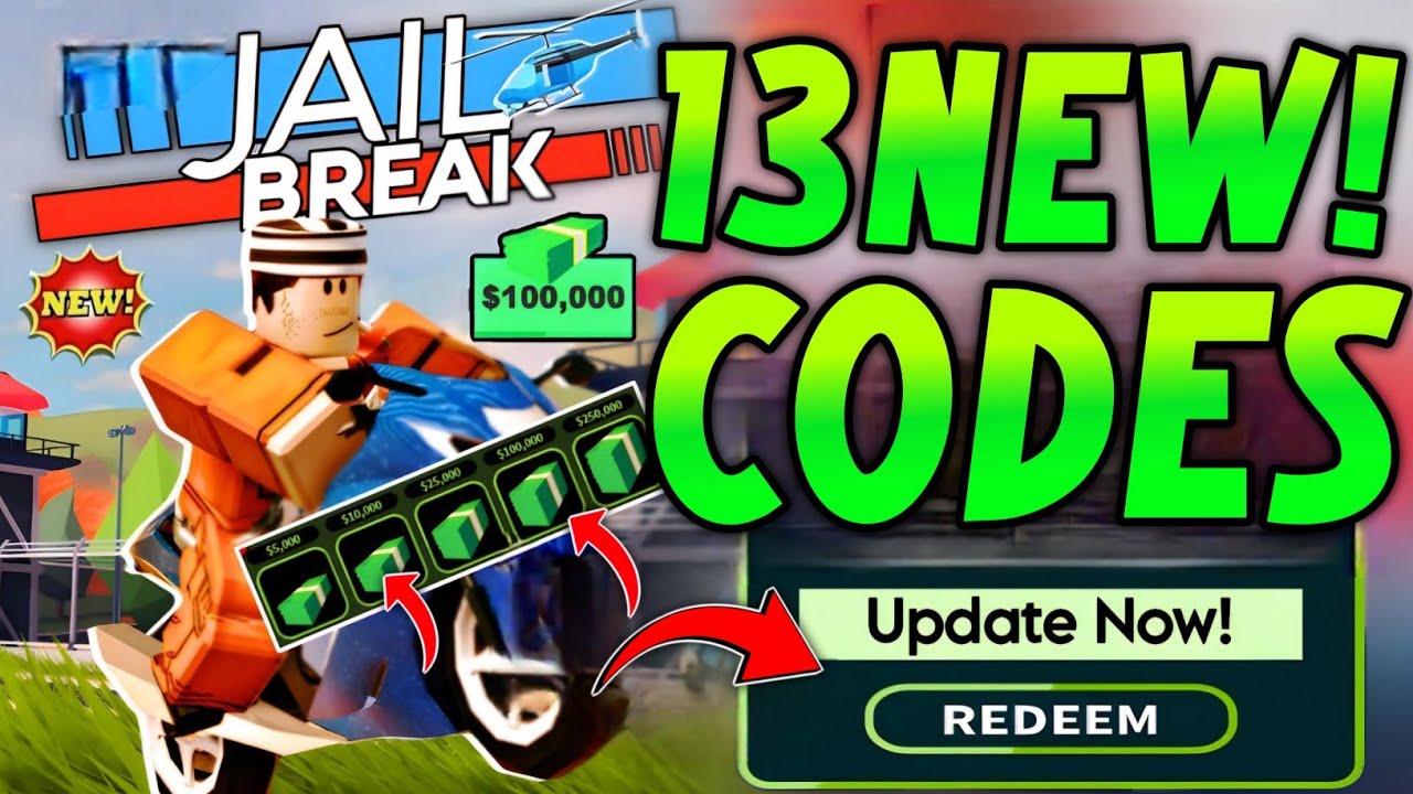 ⚠️Update!💥CODE!⚠️ ALL WORKING CODES FOR JAILBREAK IN 2025! ROBLOX ...