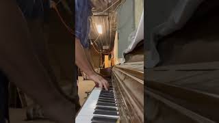 Kimball Piano Inside Abandoned Warehouse Pink Floyd Comfortably Numb