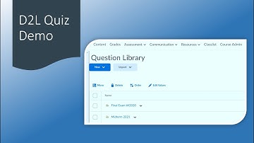 D2L Online Quiz Demo