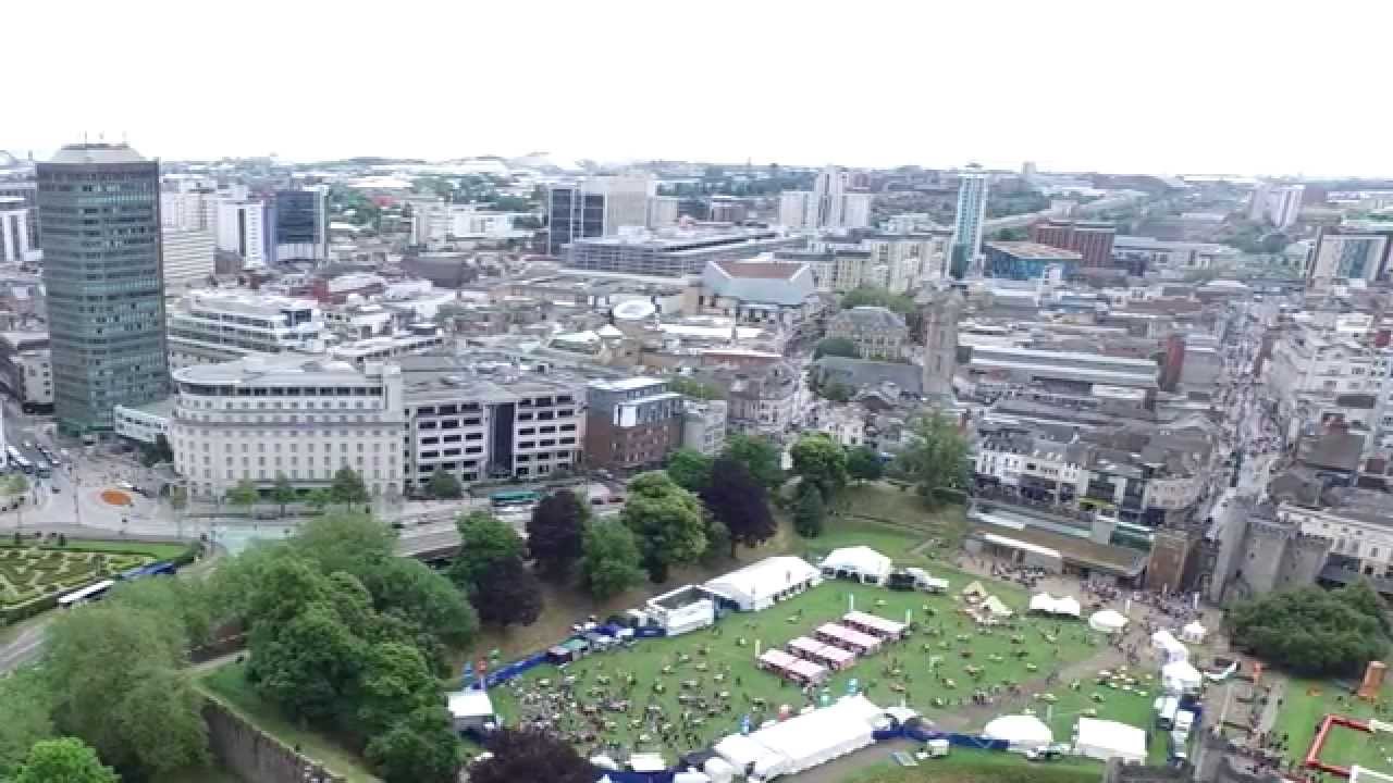 Cardiff - festival - Wales - Drone