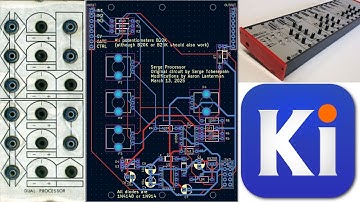 KiCad PCB Layout of Serge Dual Processor in Tangible Waves Format Adaptation by Longtime EAGLE User