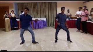 Rohit and primal trying to match up with sooraj pancholis steps.