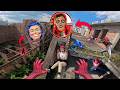 7 SPIDERMAN Vs SMILING WOMAN REAL LIFE ESCAPE 340.0 (Horror Parkour Pov Short) | Epic POV