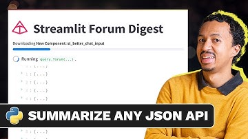 Building a Streamlit AI summarizer over JSON APIs | ft. Pydantic