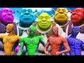 TEAM SPIDER-MAN VS TEAM SHREK - EPIC SUPERHEROES BATTLE