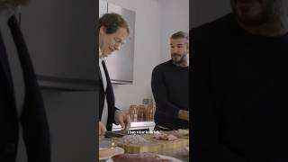 David Beckham cooks his all-time favourite recipe with Tom Parker Bowles in the kitchen at Claridges