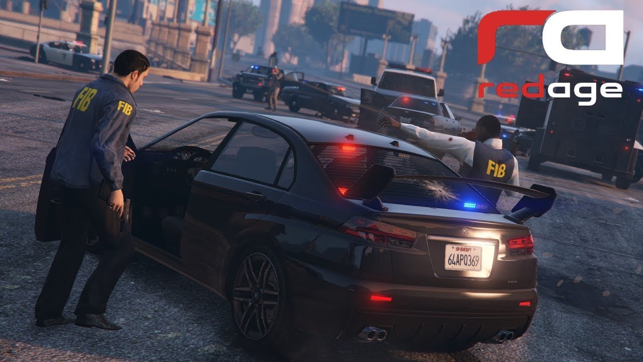 Grand Theft Auto V RP Будни агентов FIB. Redage RP.