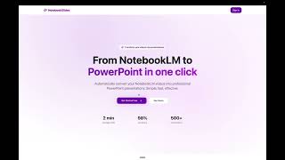 How to convert a NotebookLM video overview into powerpoint slides?