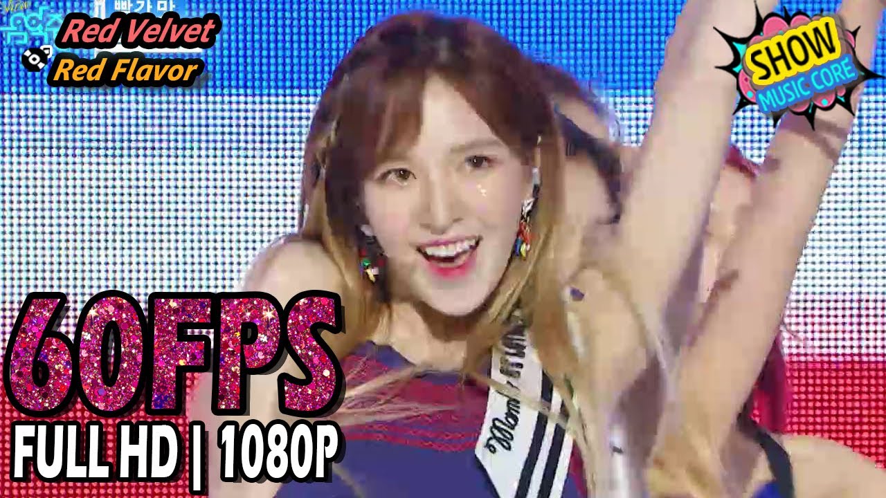 60FPS 1080P | Red Velvet - Red Flavor, 레드벨벳 - 빨간 맛 Show Music Core 20170722