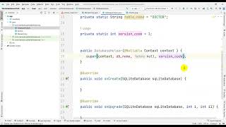 SQLite Database in Android Studio part 1