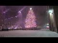 ¡Caminando por Times Square, Rockefeller Center, y la Quinta Avenida en plena tormenta de nieve!