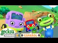 Mamá camión al rescate | 🐸 Garaje de Gecko | Carros para niños | Vídeos educativos