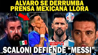 🔴Messi DERRUMBA "ALVARO MORALES"| SCALONI DEFIENDE ARGENTINA| Destroza PRENSA MEXICANA Llora en VIVO