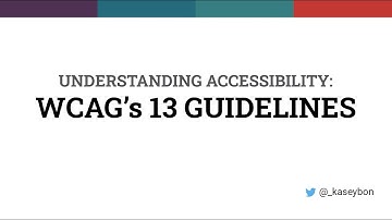 Understanding Accessibility: WCAG’s 13 Guidelines with Kasey Bonifacio