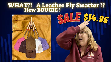 WHATTT?? A LEATHER FLY SWATTER? Get Your Bougie Fly Swatter today!