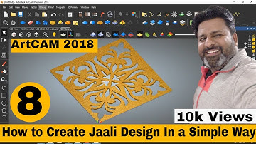 Artcam Tutorial in hindi | How to create Jali in Artcam | Artcam Jali design
