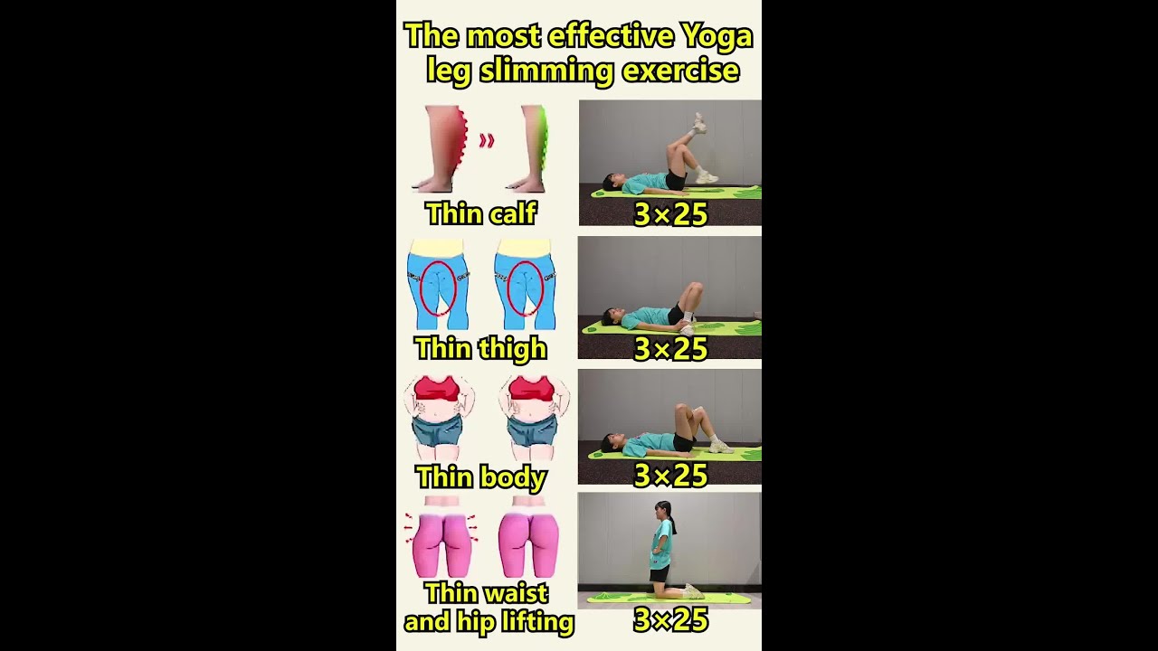 Yoga The most effective Yoga leg slimming exercise YouTube