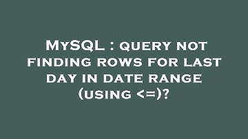 MySQL : query not finding rows for last day in date range (using  =)?